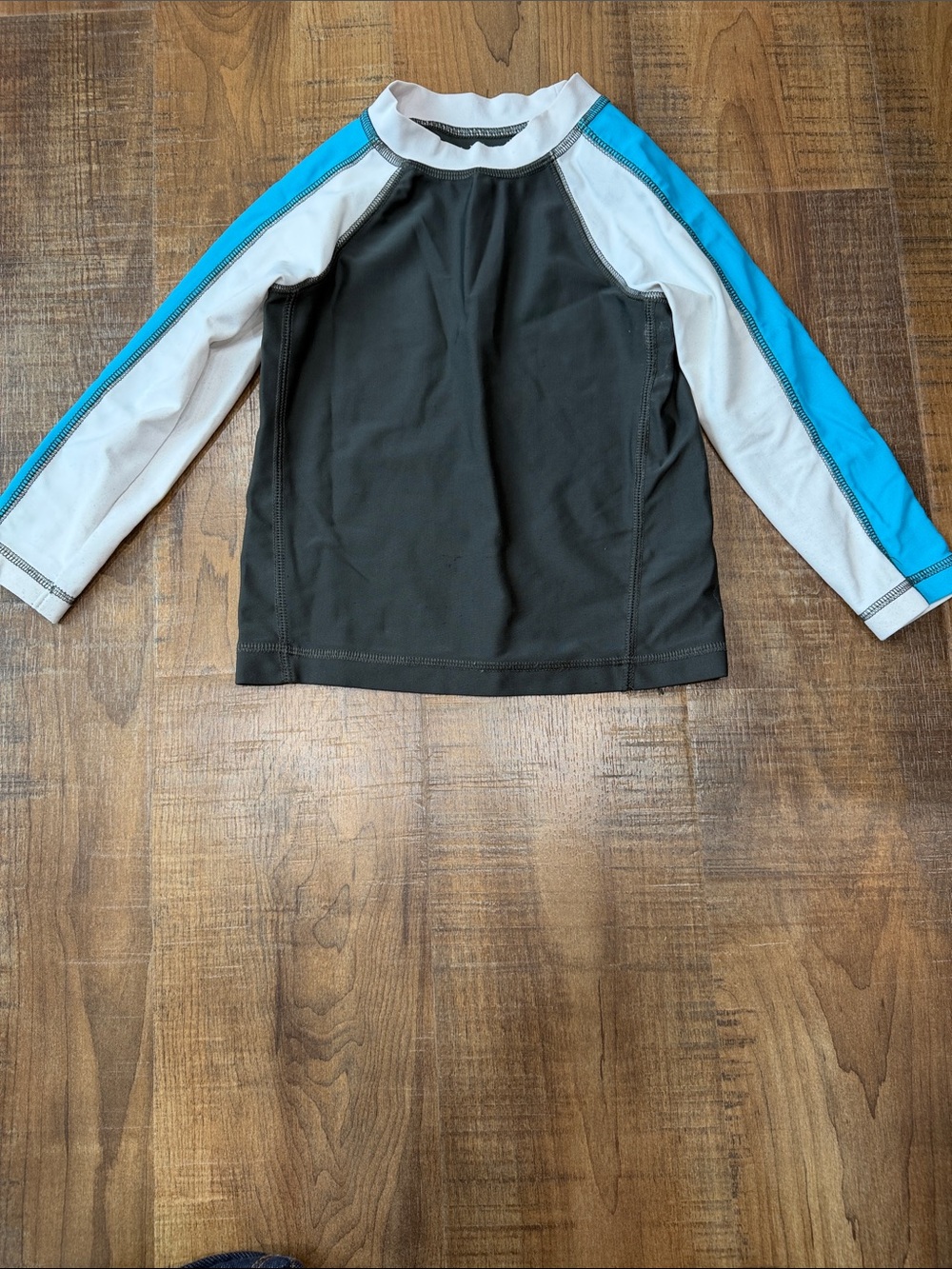 Circo Boys Black Rash Guard with White and Blue Sleeves
